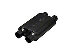 Flowmaster 40 Series Dual In/Dual Out Oval Muffler; 2.50-Inch Inlet/2.50-Inch Outlet (Universal; Some Adaptation May Be Required)
