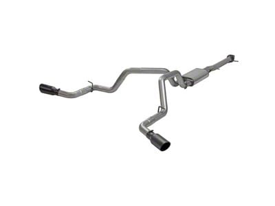 Flowmaster FlowFX Dual Exhaust System with Black Tips; Side Exit (20-24 6.6L Gas Sierra 3500 HD)