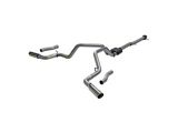 Flowmaster Outlaw Dual Exhaust System with Polished Tips; Side/Rear Exit (20-26 6.6L Gas Sierra 3500 HD)