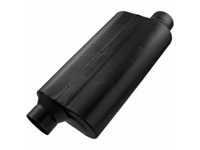 Flowmaster 50 Series HD Offset/Offset Oval Muffler; 3.50-Inch Inlet/3.50-Inch Outlet (Universal; Some Adaptation May Be Required)