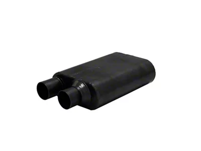 Flowmaster 80 Series Offset/Offset Same-Side-Out Oval Muffler; 2.50-Inch Inlet/2.50-Inch Outlet (Universal; Some Adaptation May Be Required)