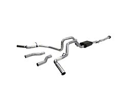 Flowmaster American Thunder Stainless Steel Dual Exhaust System with Polished Tips; Side/Rear Exit (99-06 4.8L/5.3L Silverado 1500 Extended Cab w/ 6.50-Foot Standard Box)