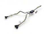Flowmaster American Thunder Dual Exhaust System with Quad Black Tips; Rear Exit (19-23 5.3L Silverado w/ Factory Dual Exhaust)