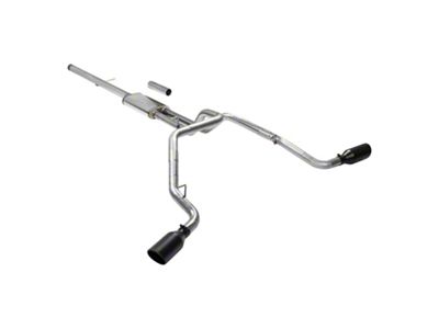 Flowmaster FlowFX Dual Exhaust System with Black Tips; Side Exit (19-25 5.3L Silverado 1500 w/o Factory Dual Exhaust)