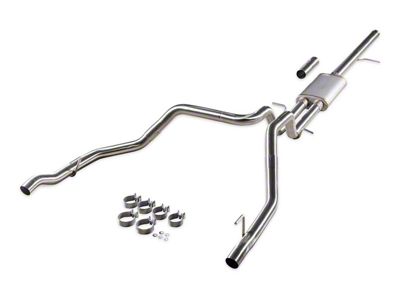Flowmaster Signature Series Dual Exhaust System; Rear Exit (19-25 5.3L Silverado 1500 w/ Factory Dual Exhaust)