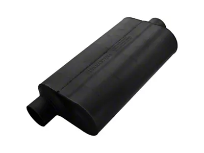 Flowmaster Super 50 Series Offset/Center Oval Muffler; 3-Inch Inlet/3-Inch Outlet (Universal; Some Adaptation May Be Required)