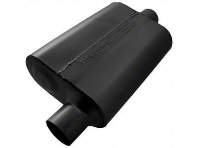 Flowmaster 40 Series Delta Flow Offset/Center Oval Muffler; 2.50-Inch Inlet/2.50-Inch Outlet (Universal; Some Adaptation May Be Required)