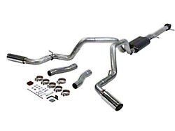 Flowmaster American Thunder Dual Exhaust System with Polished Tips; Side/Rear Exit (20-25 6.6L Gas Silverado 2500 HD)