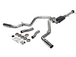 Flowmaster American Thunder Dual Exhaust System with Polished Tips; Side/Rear Exit (20-24 6.6L Gas Silverado 2500 HD Crew Cab w/ 6.90-Foot Standard Box)