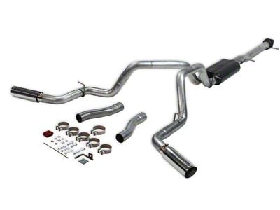 Flowmaster American Thunder Dual Exhaust System with Polished Tips; Side/Rear Exit (20-23 6.6L Gas Silverado 2500 HD Crew Cab w/ 6.90-Foot Standard Box)