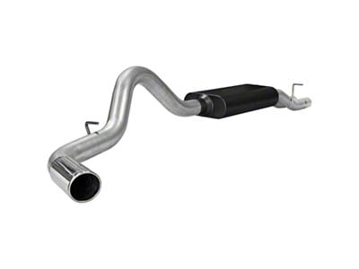 Flowmaster American Thunder Single Exhaust System with Polished Tip; Side Exit (01-06 8.1L Silverado 2500 HD)