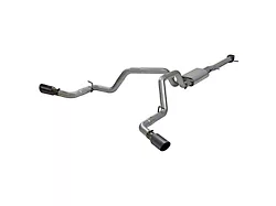Flowmaster FlowFX Dual Exhaust System with Black Tips; Side Exit (20-23 6.6L Gas Silverado 2500 HD)