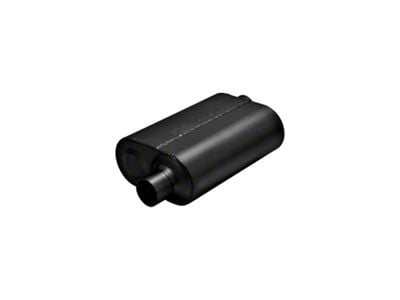 Flowmaster Super 40 Series Offset/Offset Oval Muffler; 2.50-Inch Inlet/2.50-Inch Outlet (Universal; Some Adaptation May Be Required)