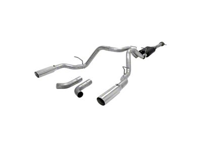 Flowmaster American Thunder Dual Exhaust System with Polished Tips; Side/Rear Exit (11-19 6.0L Silverado 3500 HD)