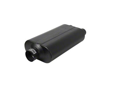 Flowmaster Super 50 Series Center/Dual Out Oval Muffler; 3-Inch Inlet/2.50-Inch Outlet (Universal; Some Adaptation May Be Required)