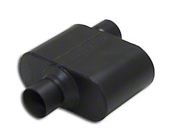 Flowmaster Super 10 Series Offset/Center Oval Muffler; 2.50-Inch Inlet/2.50-Inch Outlet (Universal; Some Adaptation May Be Required)