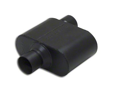 Flowmaster Super 10 Series Offset/Center Oval Muffler; 2.50-Inch Inlet/2.50-Inch Outlet (Universal; Some Adaptation May Be Required)