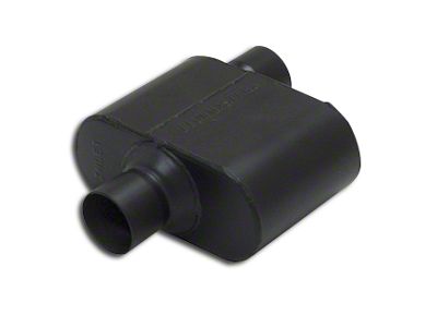 Flowmaster Super 10 Series Offset/Center Oval Muffler; 2.50-Inch Inlet/2.50-Inch Outlet (Universal; Some Adaptation May Be Required)