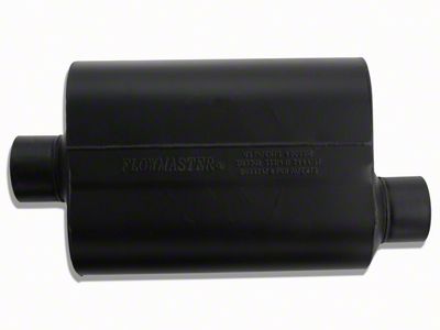 Flowmaster Super 40 Series Center/Offset Oval Muffler; 3-Inch Inlet/3-Inch Outlet (Universal; Some Adaptation May Be Required)