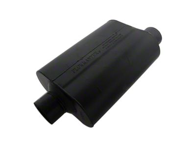 Flowmaster Super 40 Series Center/Offset Oval Muffler; 3-Inch Inlet/3-Inch Outlet (Universal; Some Adaptation May Be Required)