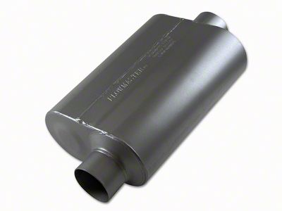 Flowmaster Super 40 Series Offset/Center Oval Muffler; 3-Inch Inlet/3-Inch Outlet (Universal; Some Adaptation May Be Required)