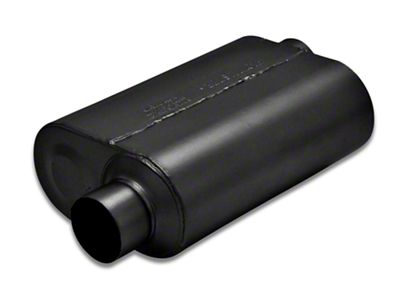 Flowmaster Super 40 Series Offset/Offset Oval Muffler; 3-Inch Inlet/3-Inch Outlet (Universal; Some Adaptation May Be Required)