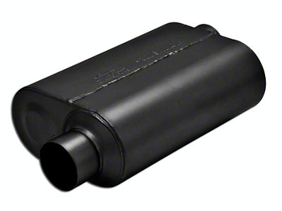 Flowmaster Super 40 Series Offset/Offset Oval Muffler; 3-Inch Inlet/3-Inch Outlet (Universal; Some Adaptation May Be Required)