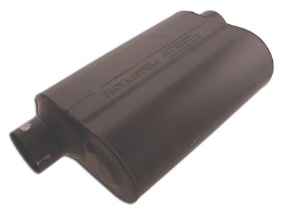 Flowmaster Super 40 Series Offset/Same Side Out Oval Muffler; 3-Inch Inlet/3-Inch Outlet (Universal; Some Adaptation May Be Required)