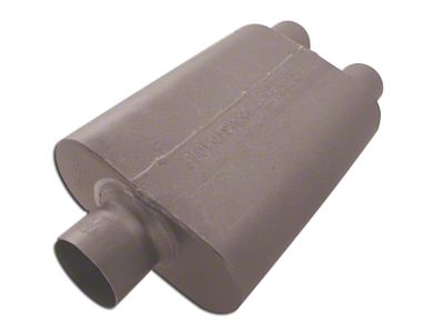 Flowmaster Super 44 Series Center/Dual Out Oval Muffler; 3-Inch Inlet/2.50-Inch Oulet (Universal; Some Adaptation May Be Required)