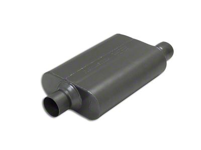 Flowmaster Super 44 Series Center/Offset Oval Muffler; 2.50-Inch Inlet/2.50-Inch Outlet (Universal; Some Adaptation May Be Required)