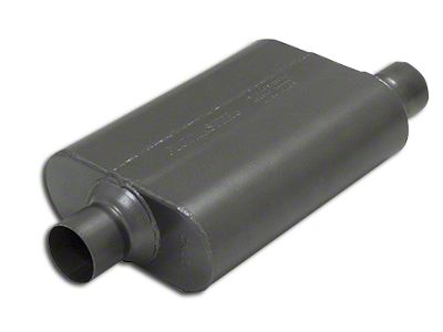 Flowmaster Super 44 Series Center/Offset Oval Muffler; 2.50-Inch Inlet/2.50-Inch Outlet (Universal; Some Adaptation May Be Required)
