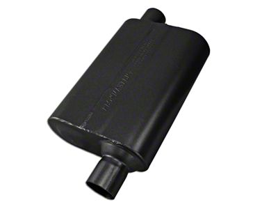 Flowmaster Super 44 Series Offset/Offset Oval Muffler; 2.25-Inch Inlet/2.25-Inch Outlet (Universal; Some Adaptation May Be Required)