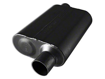 Flowmaster Super 44 Series Offset/Offset Oval Muffler; 2.50-Inch Inlet/2.50-Inch Outlet (Universal; Some Adaptation May Be Required)