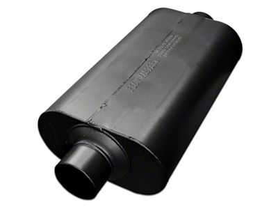 Flowmaster Super 50 Series Center/Center Oval Muffler; 3-Inch Inlet/3-Inch Outlet (Universal; Some Adaptation May Be Required)