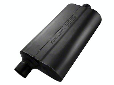 Flowmaster Super 50 Series Offset/Center Oval Muffler; 2.50-Inch Inlet/2.50-Inch Outlet (Universal; Some Adaptation May Be Required)