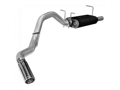 Flowmaster Force II Single Exhaust System with Polished Tip; Side Exit (2011 6.2L F-250 Super Duty)