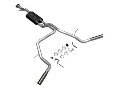 Flowmaster American Thunder Dual Exhaust System with Polished Tips; Side Exit (07-08 4.8L Tahoe)