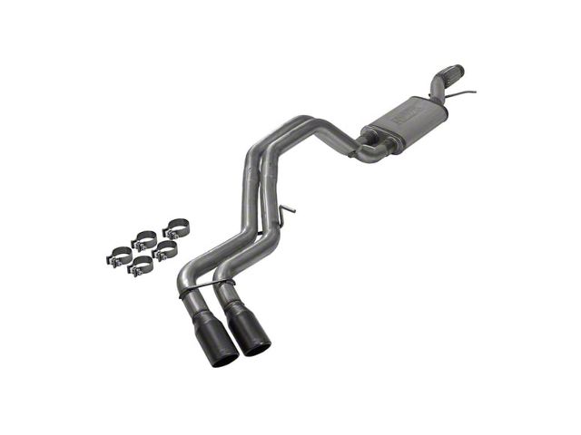 Flowmaster FlowFX Dual Exhaust System with Black Tips; Same Side Exit (15-20 5.3L Tahoe)