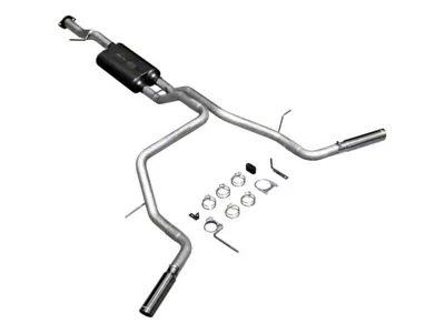 Flowmaster American Thunder Dual Exhaust System with Polished Tips; Side Exit (07-08 4.8L Yukon)