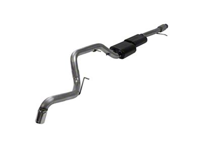 Flowmaster Force II Single Exhaust System with Polished Tip; Rear Exit (21-24 5.3L Yukon)