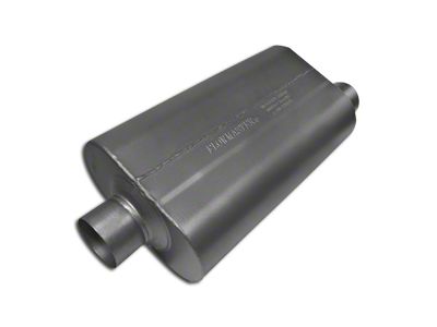 Flowmaster Super 50 Series Center/Offset Oval Muffler; 3-Inch Inlet/3-Inch Outlet (Universal; Some Adaptation May Be Required)