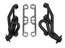 Flowtech 1-1/2-Inch Shorty Headers; Black Painted (96-03 5.2L, 5.9L Dakota)