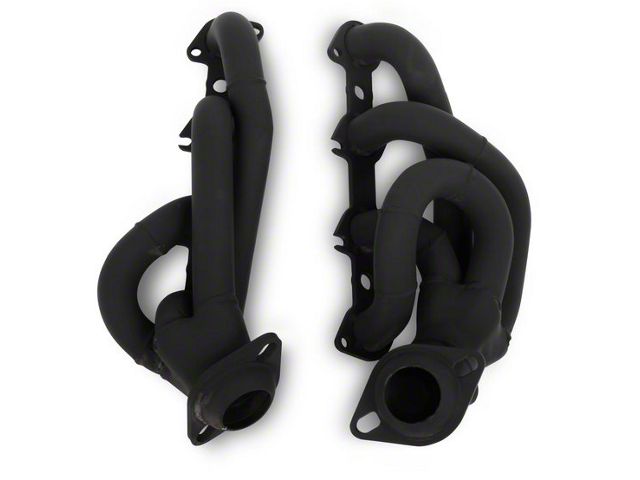 Flowtech 1-1/2-Inch Shorty Headers; Black Painted (97-02 5.4L F-150)