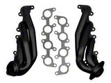 Flowtech 1-5/8-Inch Shorty Headers; Black Painted (11-17 5.0L F-150)