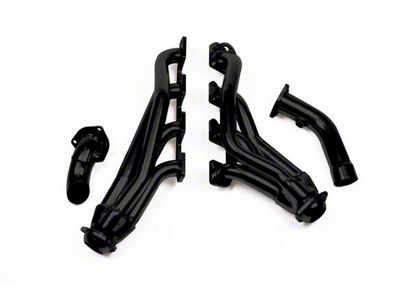 Flowtech 1-1/2-Inch Shorty Headers; Black Painted (04-05 5.7L RAM 1500)