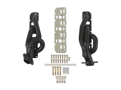 Flowtech 1-3/4-Inch Shorty Headers; Black Painted (09-18 5.7L RAM 1500)