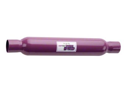 Flowtech Purple Hornies Glasspack Muffler; 2.25-Inch Inlet/2.25-Inch Outlet (Universal; Some Adaptation May Be Required)