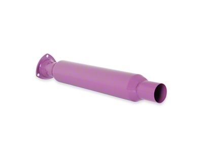 Flowtech Purple Hornies Glasspack Muffler; 3-Inch Inlet/2.25-Inch Outlet (Universal; Some Adaptation May Be Required)