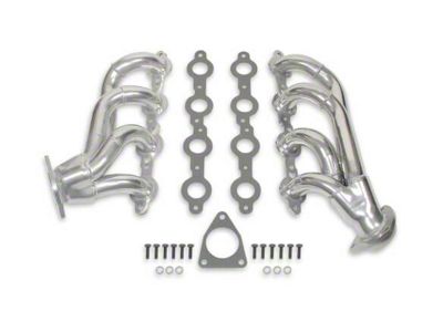 Flowtech 1-5/8-Inch Shorty Headers; Ceramic (02-06 4.8L, 5.3L Sierra 1500)