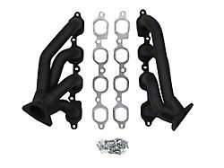 Flowtech 1-5/8-Inch Shorty Headers; Black Painted (14-15 V8 Silverado 1500)